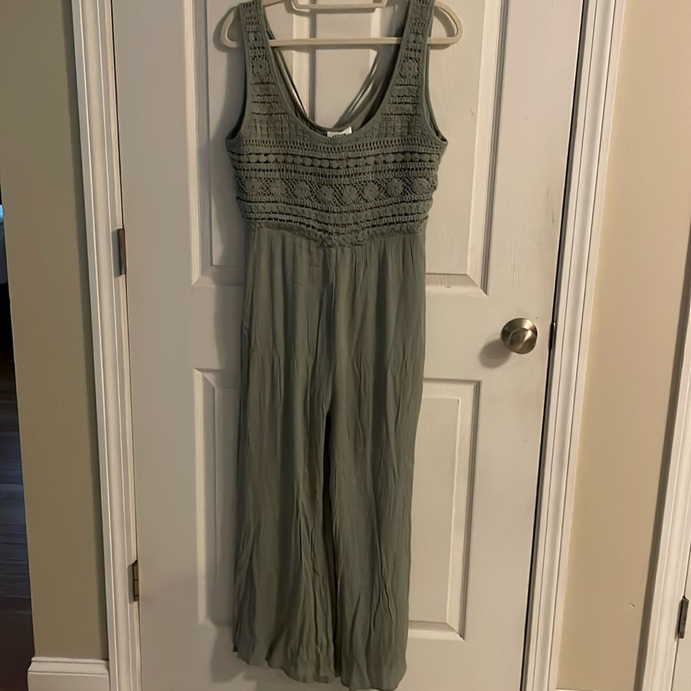 NWT Heyson Jumpsuit Medium Sage Green